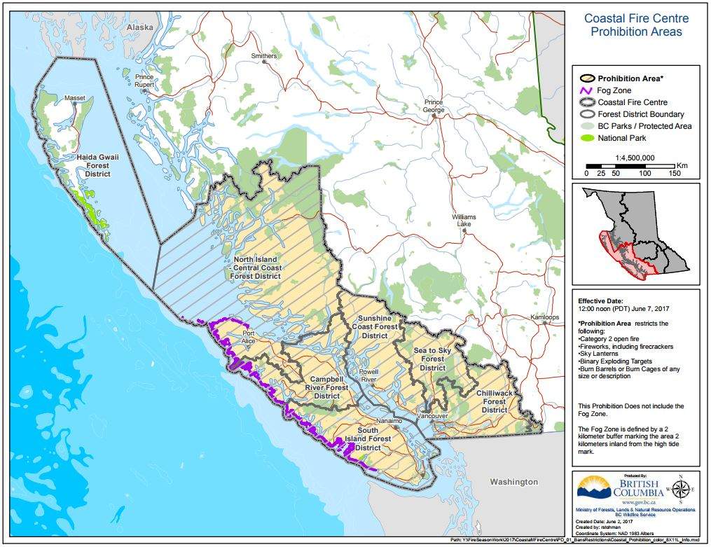 Coastal campfire ban goes into effect at noon on Thursday - image