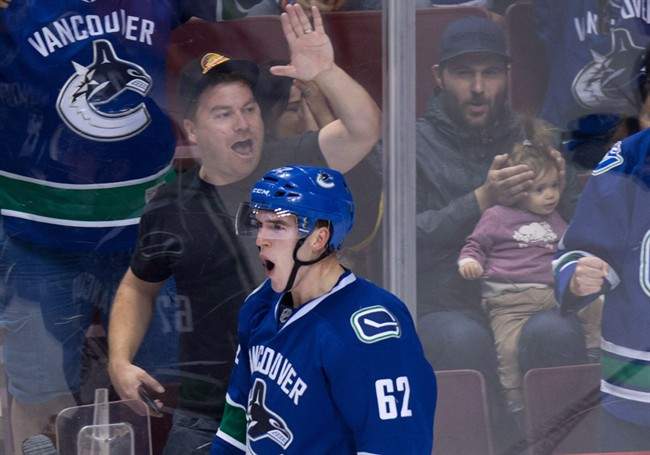 File photo. The Canucks have lost two in a row, this time to the Winnipeg Jets. They face off against the Calgary Flames on Saturday.