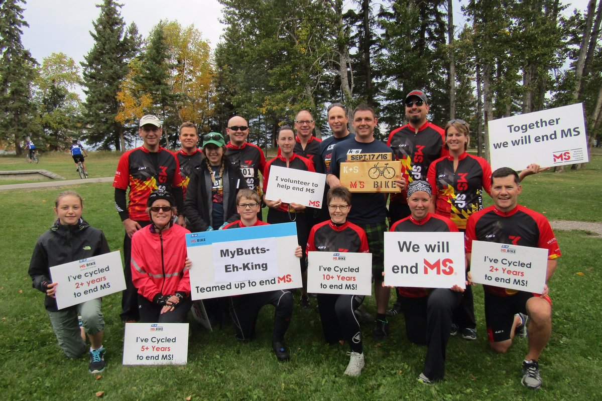 MS Bike participants gear up for the 150 km trek that raised $1.4 million for multiple sclerosis treatment and research.