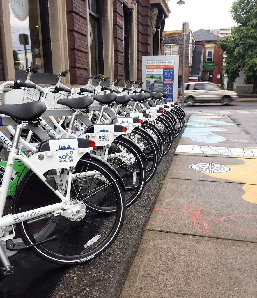 SoBi Hamilton launched in 2015 and now has a total of 131 hubs across the city.
