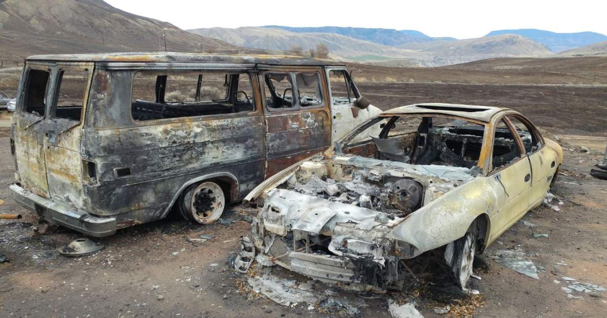 Some of the damage left behind by the Elephant Hill wildfire near Ashcroft.