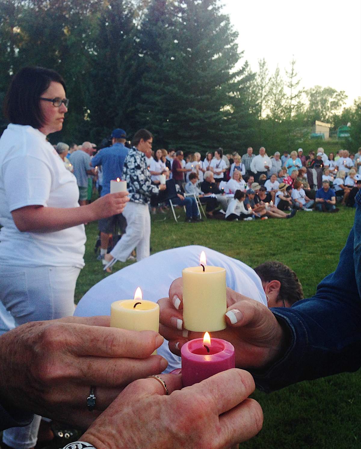 Candlelight vigil for 68-year-old Kelly Flock