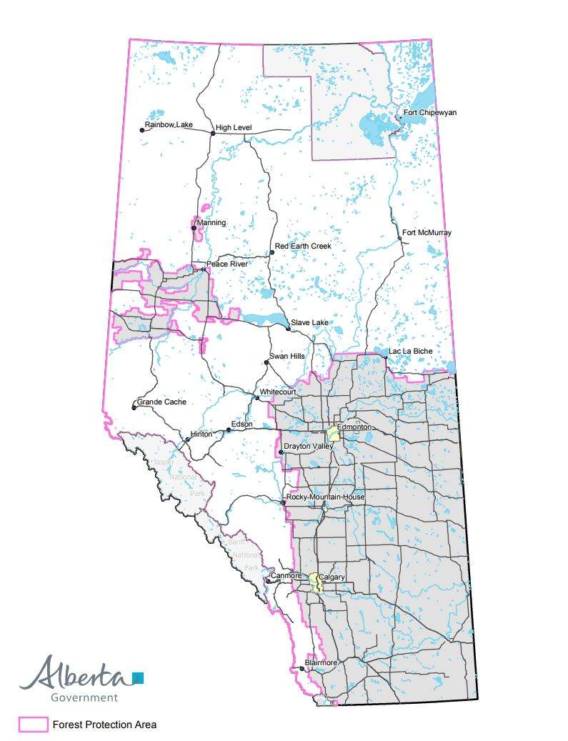 Forest Protection area map