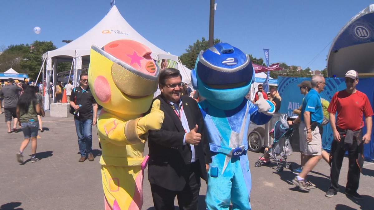 Montreal Mayor Denis Coderre on the grounds of the Formula E on Saturday July 29, 2017.