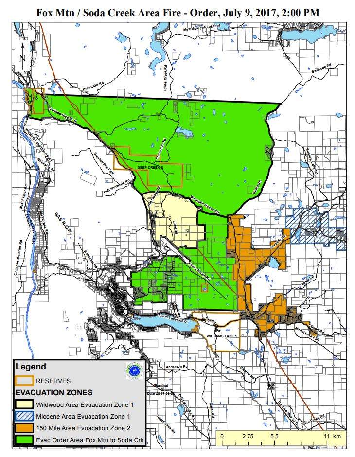 Williams Lake wildfires continue to rage as evacuations remain in place - image