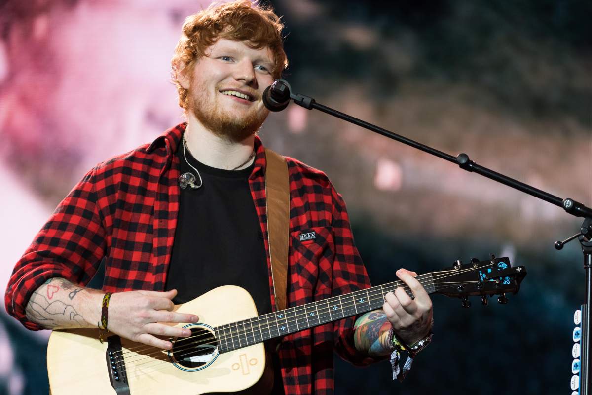 Ed Sheeran on the Pyramid Stage during day 4 of the Glastonbury Festival 2017 at Worthy Farm, Pilton on June 25, 2017.