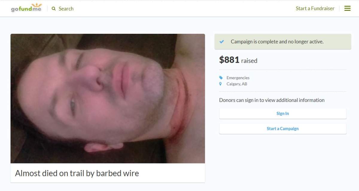 GoFundMe cyclist closed