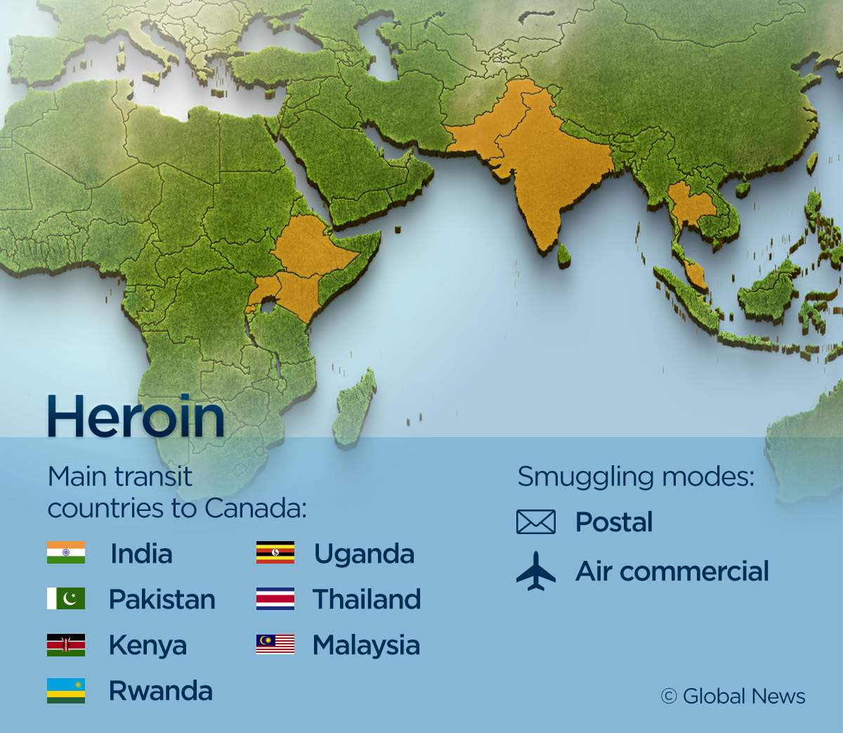These 9 maps show where Canada’s illegal drugs are coming from - image