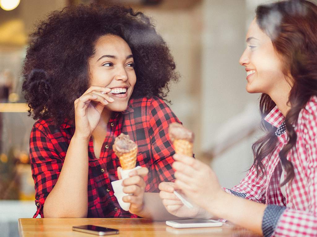 Indulging in ice cream may feel good in the moment, but the bigger picture could involve a lot of time on the treadmill. 
