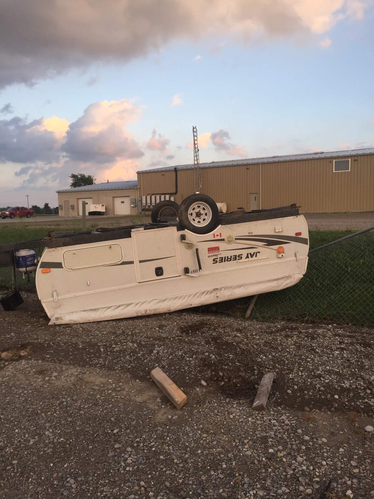 Big Al’s Storage in Lucan was hit by a possible tornado on July 12, 2017.