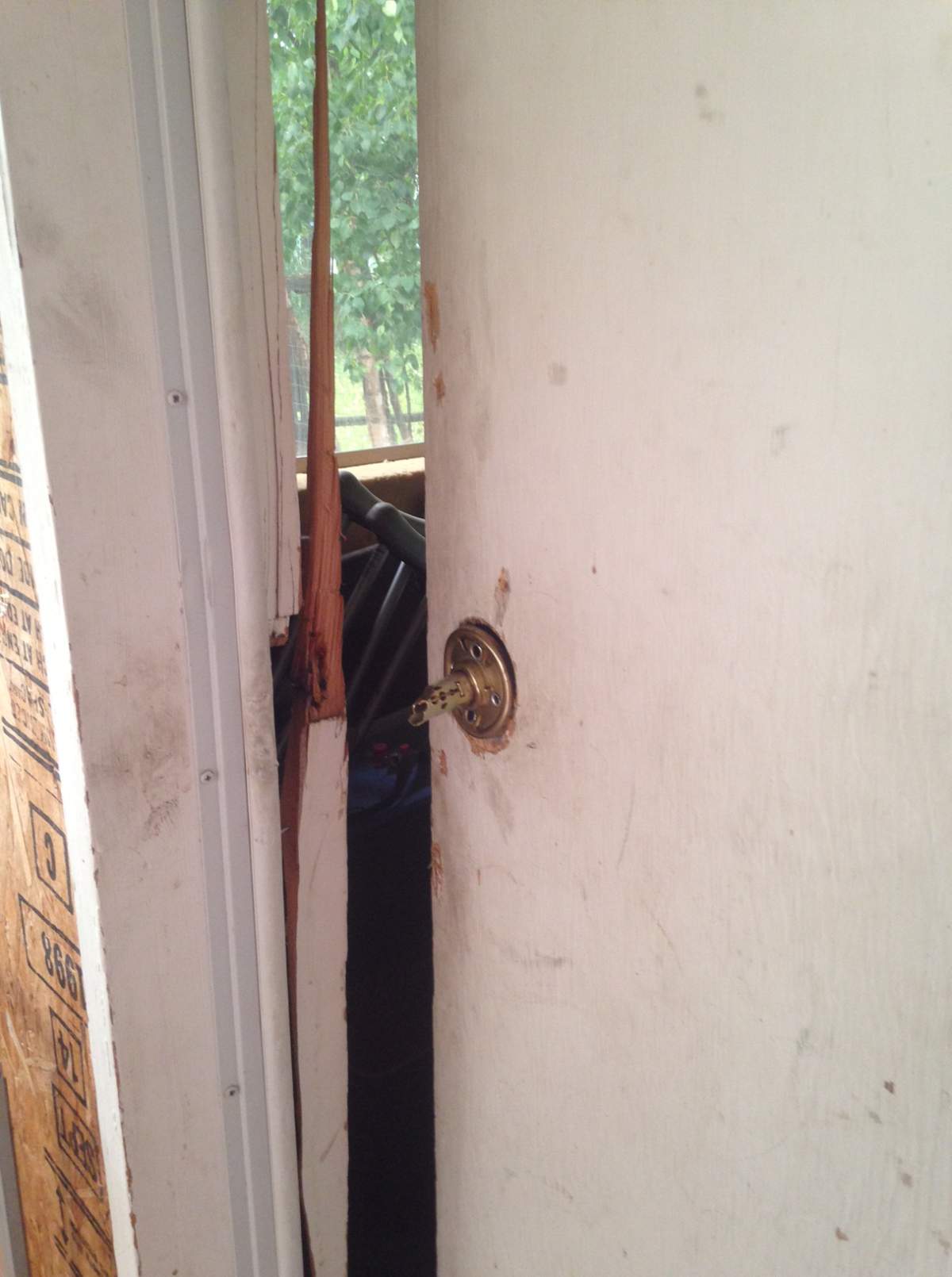 The aftermath of a break-in at the home of Williams Lake resident Tracy Roy.