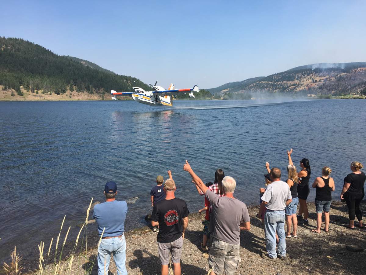 Monte Lake wildfire behaviour subsides; covers 150 hectares - image