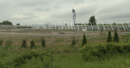 Solar Farm on Highway 7 at Cameron Line