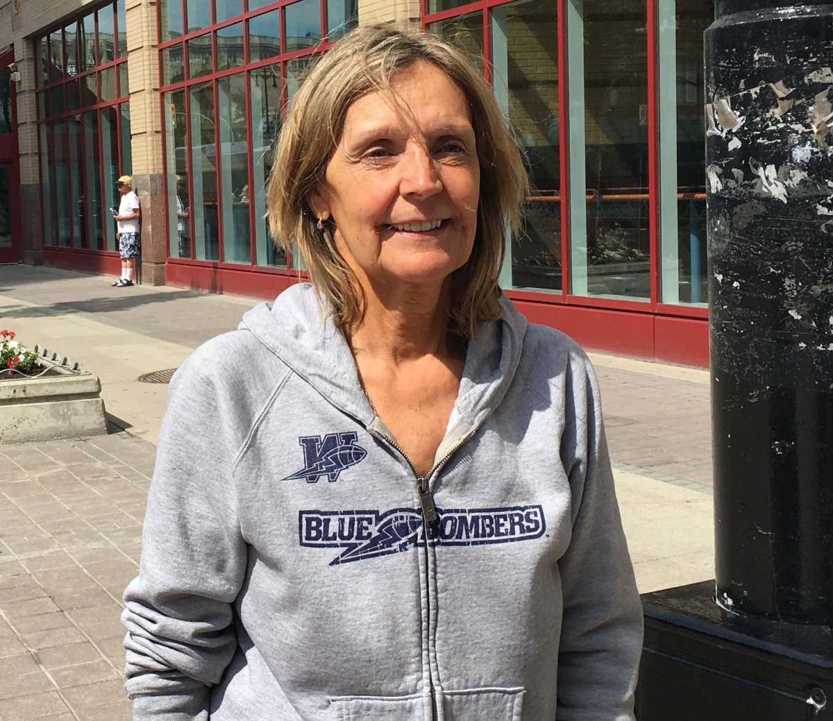 Karen Kuldys nearly won $1 million at the Blue Bombers home game Thursday night. 