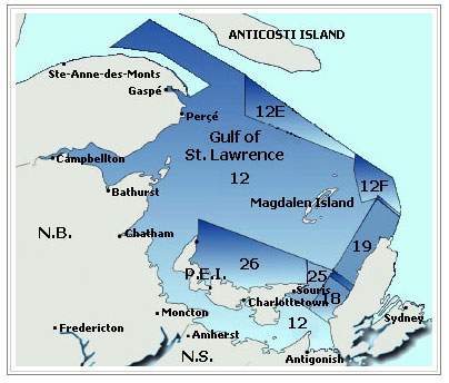 Fisheries and Oceans Canada announced on July 21, 2017 that they have closed Snow Crab Fishing Area 12, as seen on this map