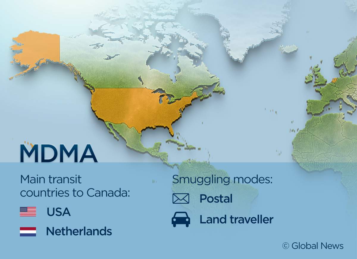 These 9 maps show where Canada’s illegal drugs are coming from - image