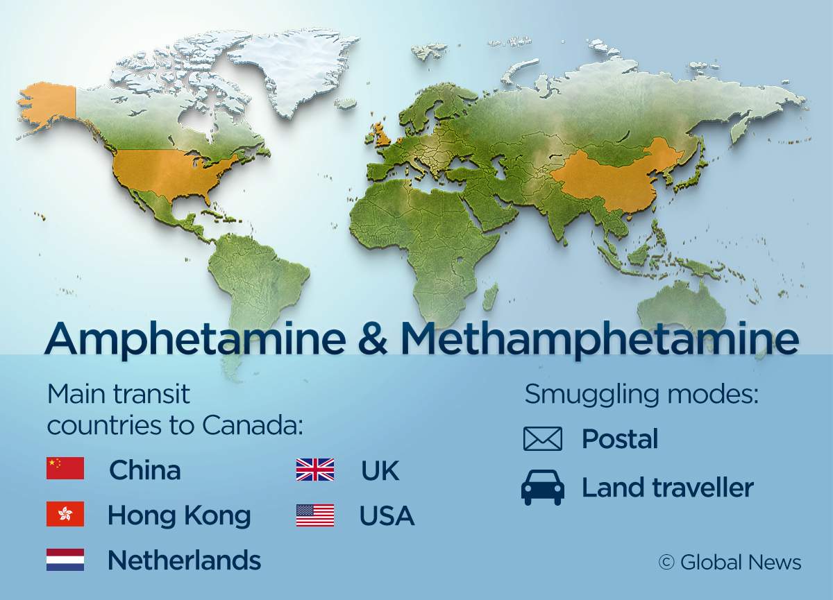 These 9 maps show where Canada’s illegal drugs are coming from - image