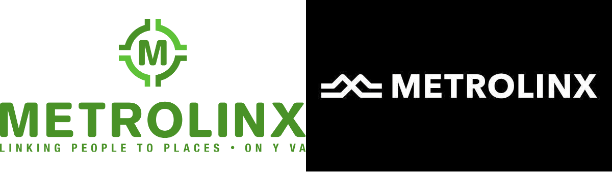 Metrolinx logos past and present.