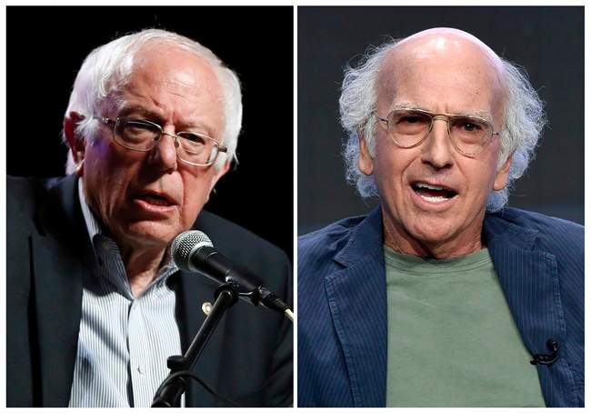 Larry David, who reprised the role of Bernie Sanders for the third time. 