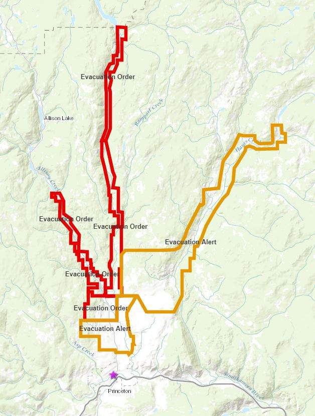 2,700-hectare fire north of Princeton remains 0% contained and ‘out of control’ - image