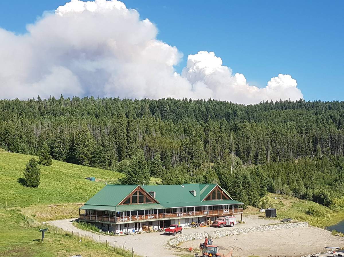 The fire burning near Princeton. Courtesy: Orlando Ekkert