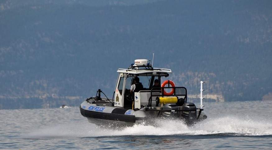 File photo of a West Kelowna RCMP boat on Okanagan Lake.