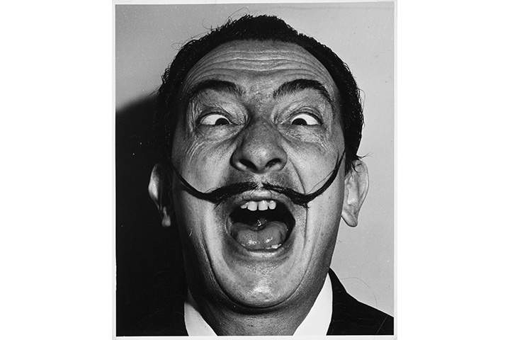 Salvador Dali pictured in in the 1950s.