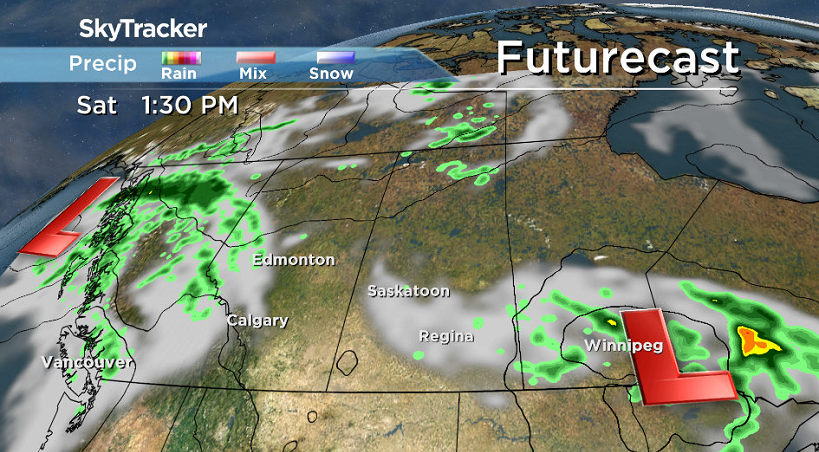 Clouds will linger in the Saskatoon area on Saturday.