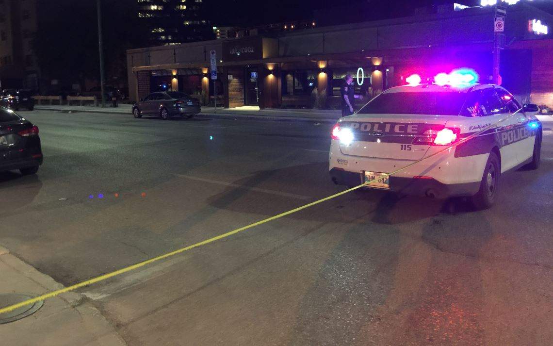 Police closed a section of Smith Street just after midnight, after a large fight sent three people to hospital.