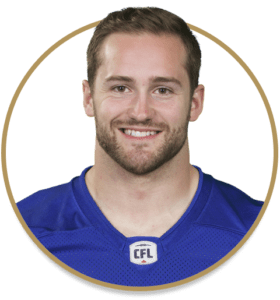 Winnipeg Blue Bombers linebacker Thomas Miles.