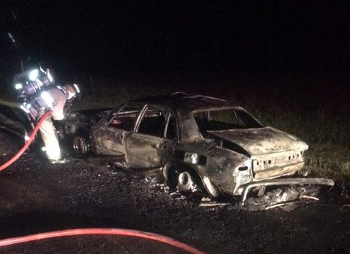The Saskatoon Fire Department were called to a vehicle fire on Hodgson Road on Sunday.