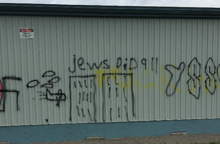 York regional police say they were called out to Woodbridge College in late June after racial slurs, images of genitalia and other disturbing images were painted on school walls.