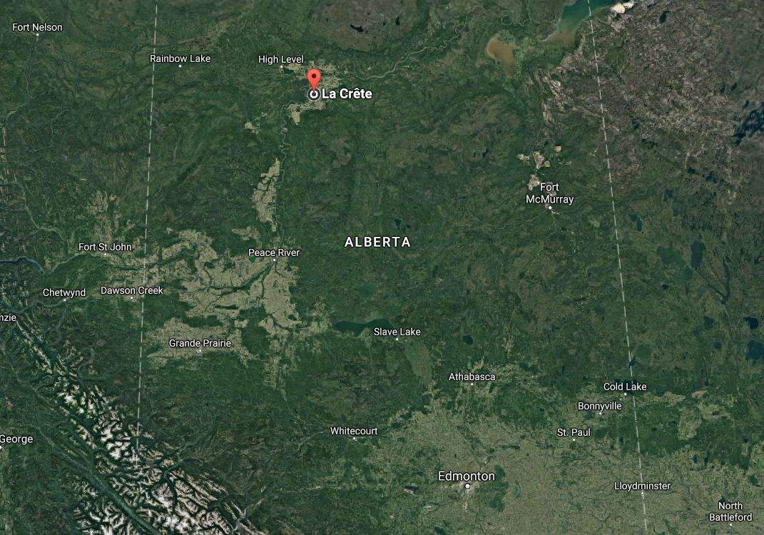 A pilot was killed when a plane crashed near La Crete, Alberta, on Wednesday, Aug. 9, 2017.