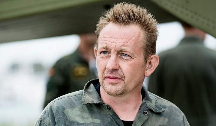 Danish submarine owner and inventor Peter Madsen after landing with the help of the Danish defense in Dragor Harbor south of Copenhagen, Denmark, 11 August 2017 .