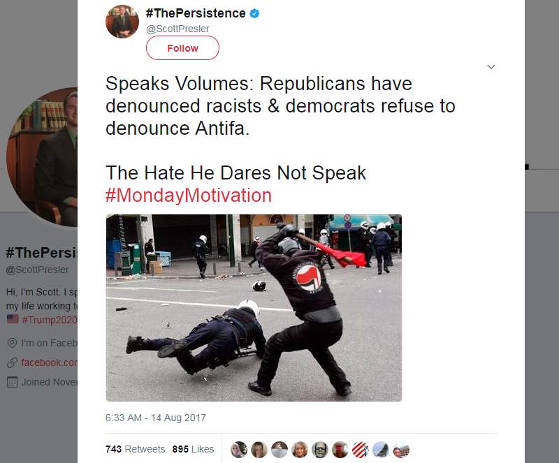 An image widely circulated after the Charlottesville riot  is  a doctored version of one taken in Athens in 2009.