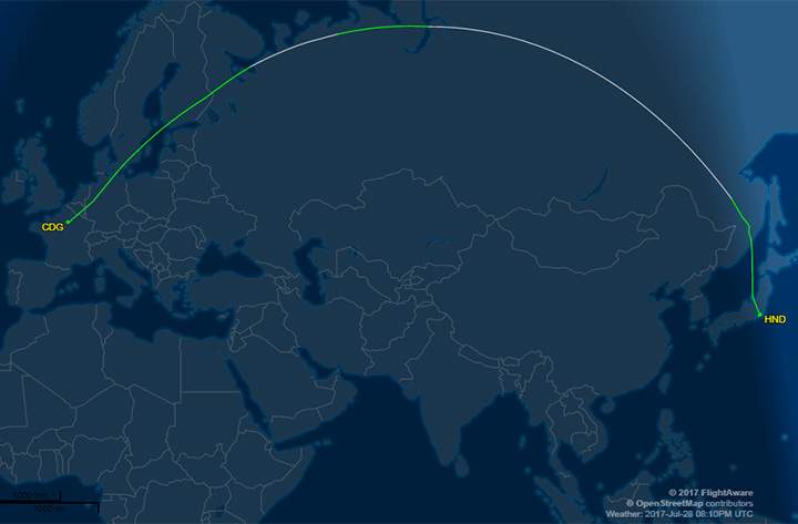 Air France expanding ‘non-flyover’ area around North Korea following ICBM test - image