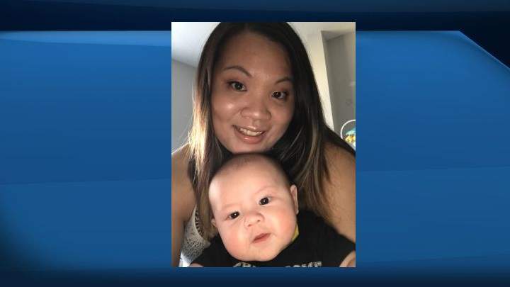 Angie Tang is seen in a photo with her son Hunter.