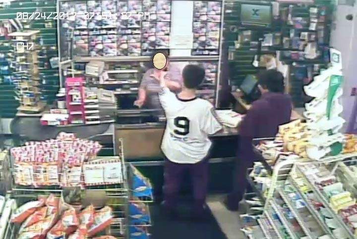 RCMP released this photo from the armed robbery on Aug. 24, 2017.