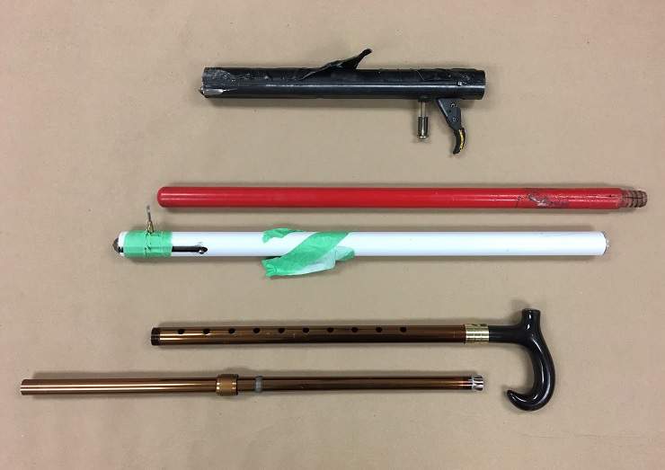 Winnipeg police seized improvised firearms.
