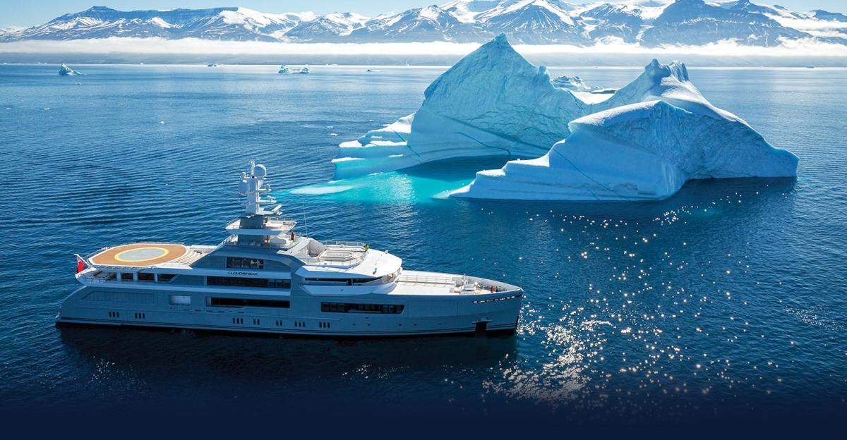 The “Cloudbreak,” a luxury yacht that was docked in Victoria on Aug. 29, 2017.