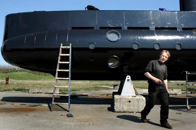 An April 30, 2008, file photo of submarine owner Peter Madsen.