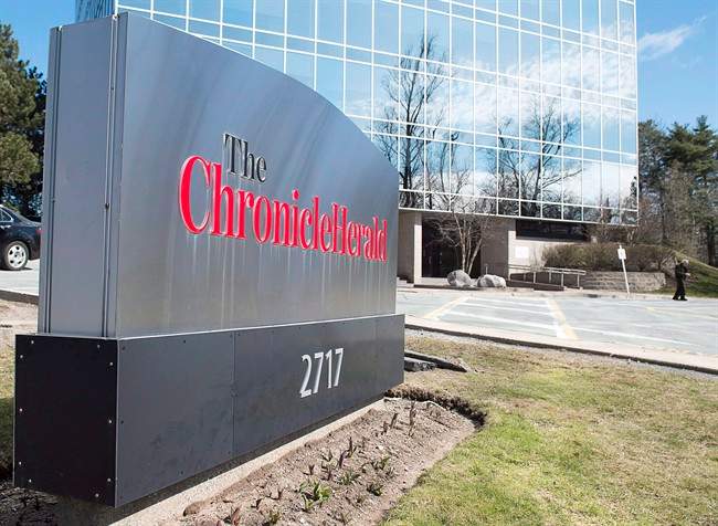 The Chronicle Herald building is seen in Halifax on Thursday, April 13, 2017.