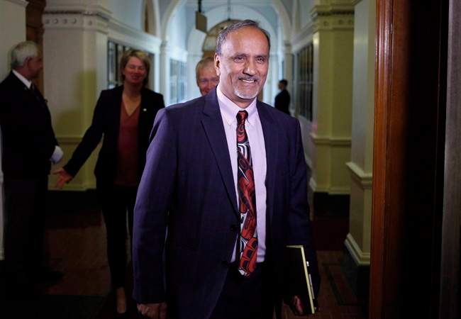 Labour Minister Harry Bains announces changes to the minimum age of workers in B.C. THE CANADIAN PRESS/Chad Hipolito.