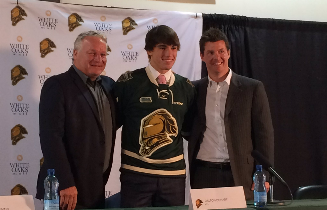 PHOTO: From left to right, Dale Hunter, Dalton Duhart, Rob Simpson.