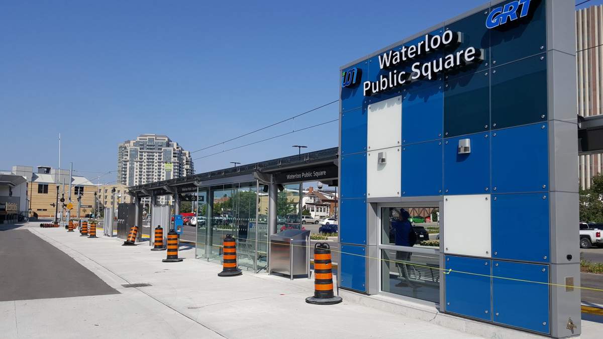 Central LRT station in Waterloo.