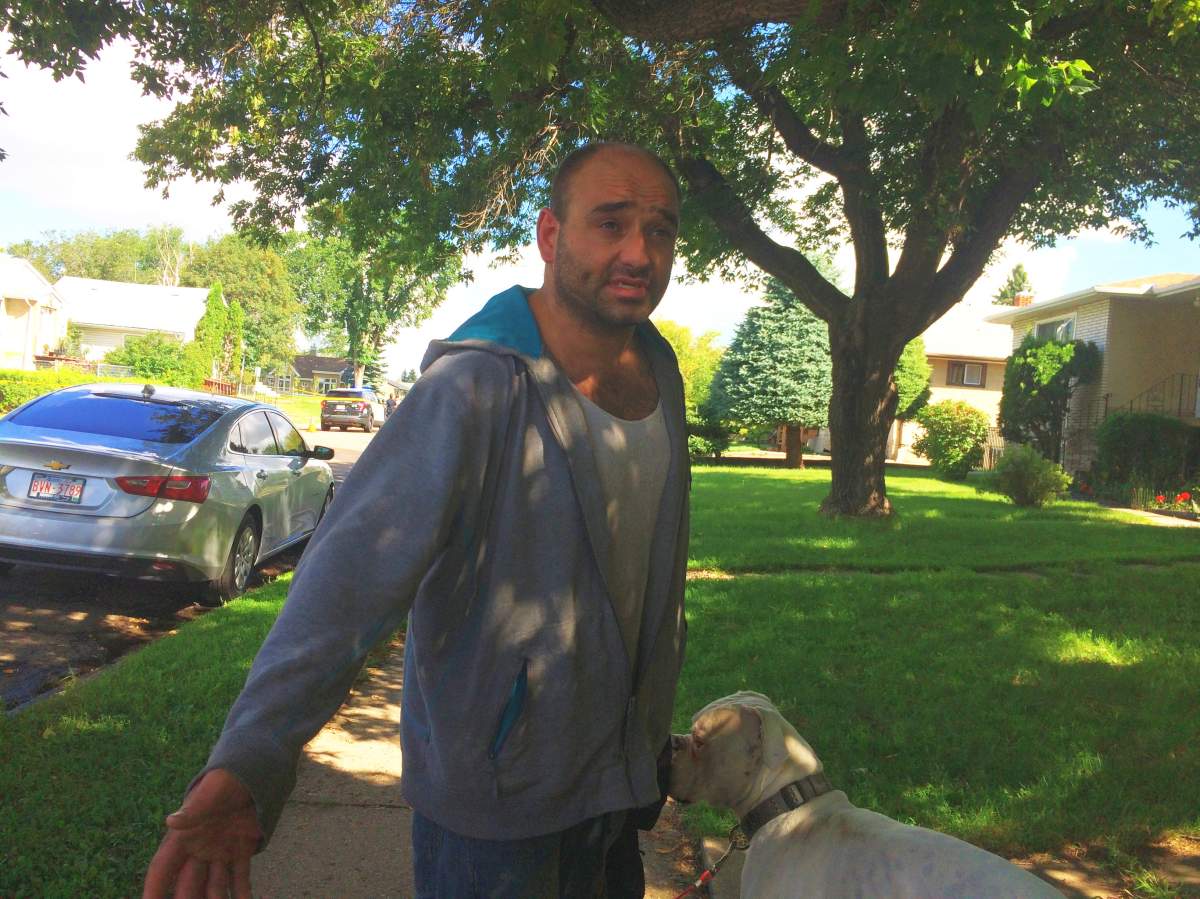 Newton resident Doug Lakusta lives in house near 118 Avenue and 54 Street, where the fatal stabbing happened Wednesday morning. August 2, 2017.