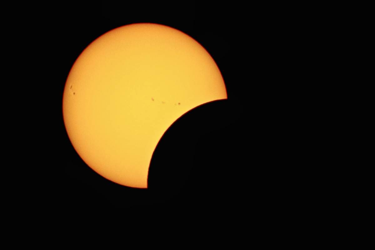 Photos of the solar ecplise taken from Grand-Pré, N.S. 