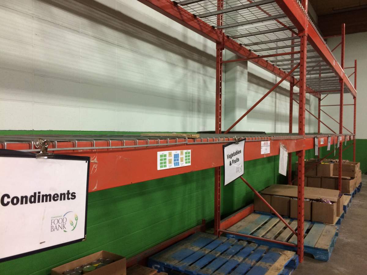 Summer can often be a difficult month for the Edmonton’s Food Bank, where many shelves are bare. August 3, 2017.