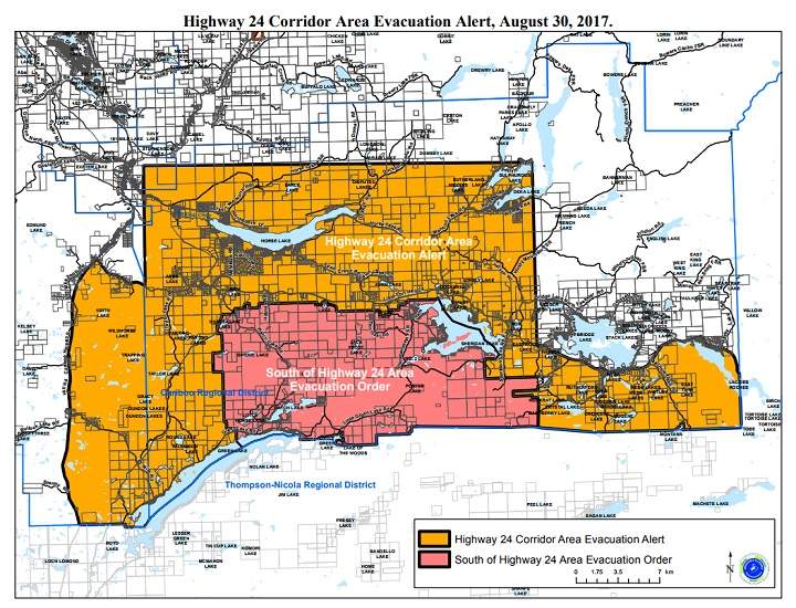 B.C. wildfire: Evacuation order and alert issued as Elephant Hill wildfire flares up - image