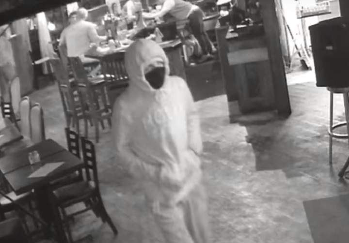 Toronto police release security video of a suspect wanted in a fatal patio bar shooting at Sherbourne and Queen Street on July 31, 2017.